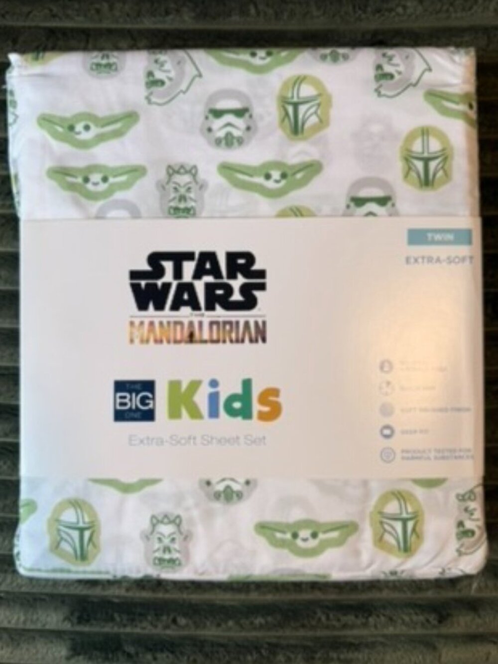 NEW Star Wars The Mandalorian Twin Sheet Set Baby Yoda Grogu Extra Soft Deep Fit